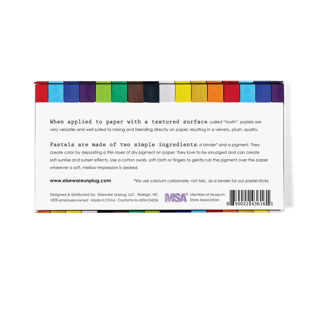 elseware unplug - Pastel Sticks - Talc-Free Pastels - 12 Non-Toxic Colors