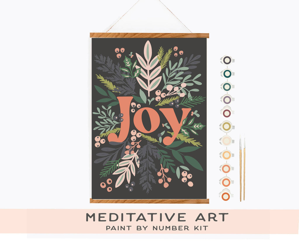 Holiday Joy 12 x 18" Paint by Number Kit