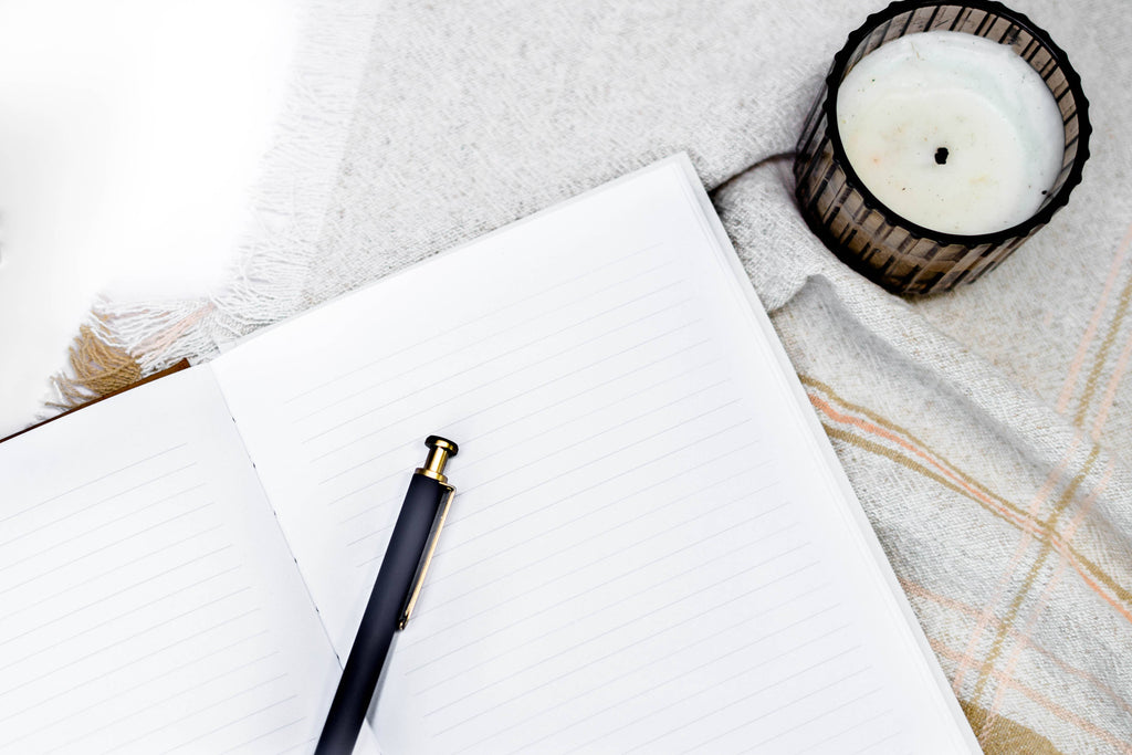 Duncan & Stone Paper Co. - Blank Journal Notebook - Flat Lay Diary Journal Hardcover