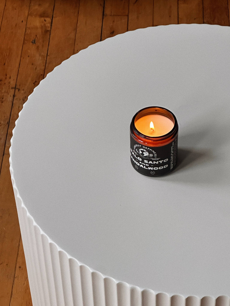 Project Happiness Candle Co. - Palo Santo and Sandalwood Soy Candle - 8oz