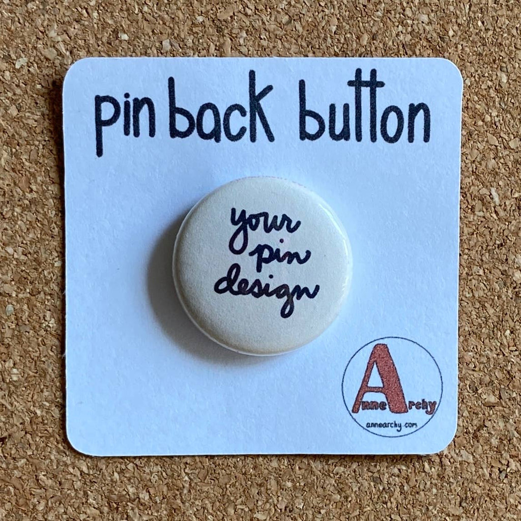 Artist pin back button