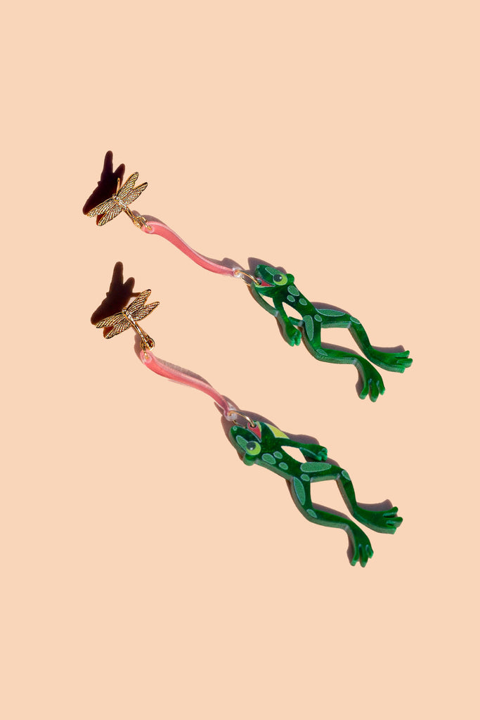 Peter and June - Leap Frog Earrings