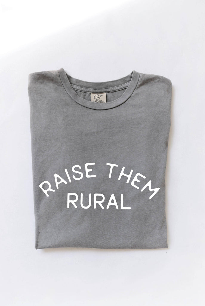 OAT COLLECTIVE - RAISE THEM RURAL Mineral Washed Graphic Top