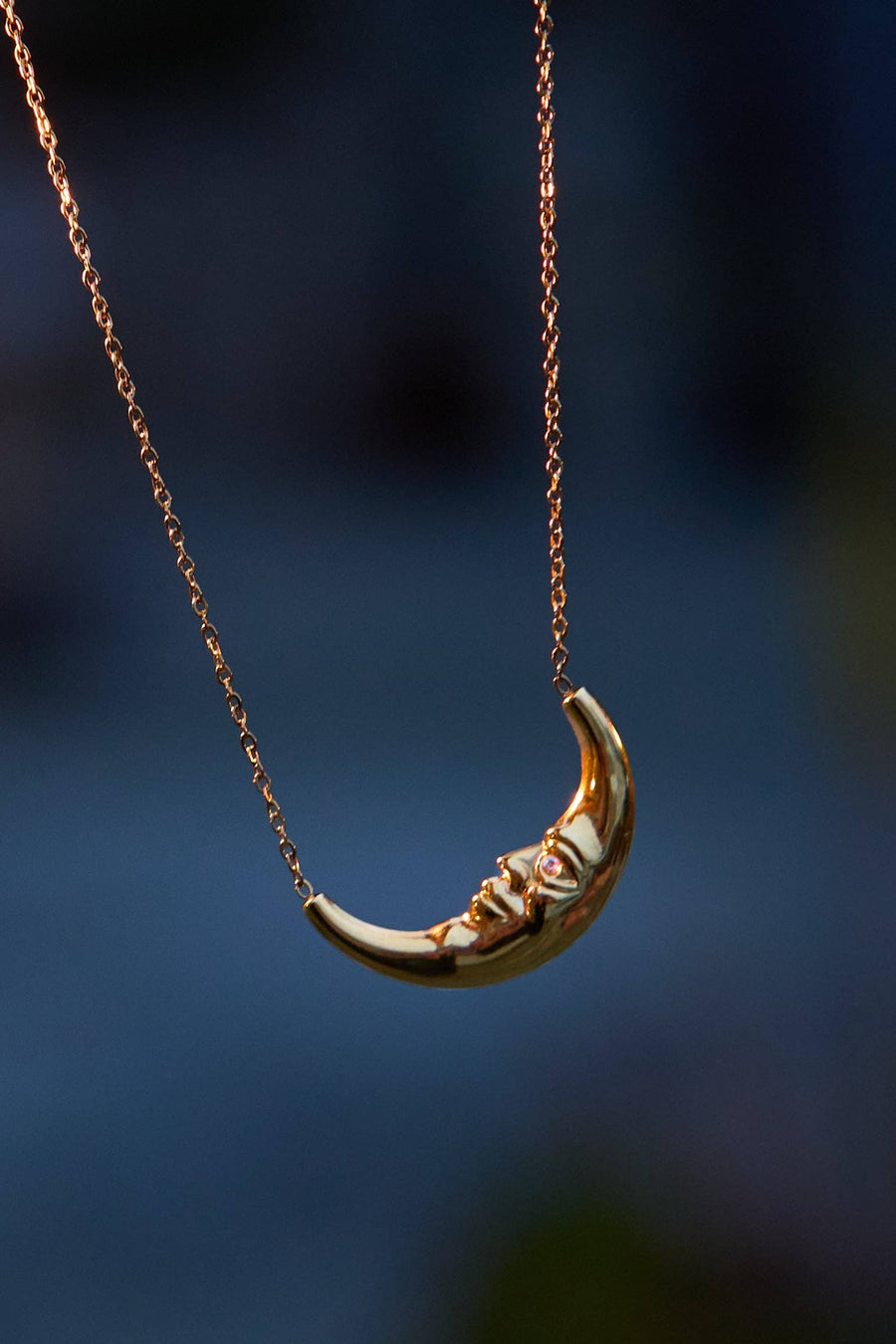 Peter and June - Moonstruck Necklace - 18K Gold Plated
