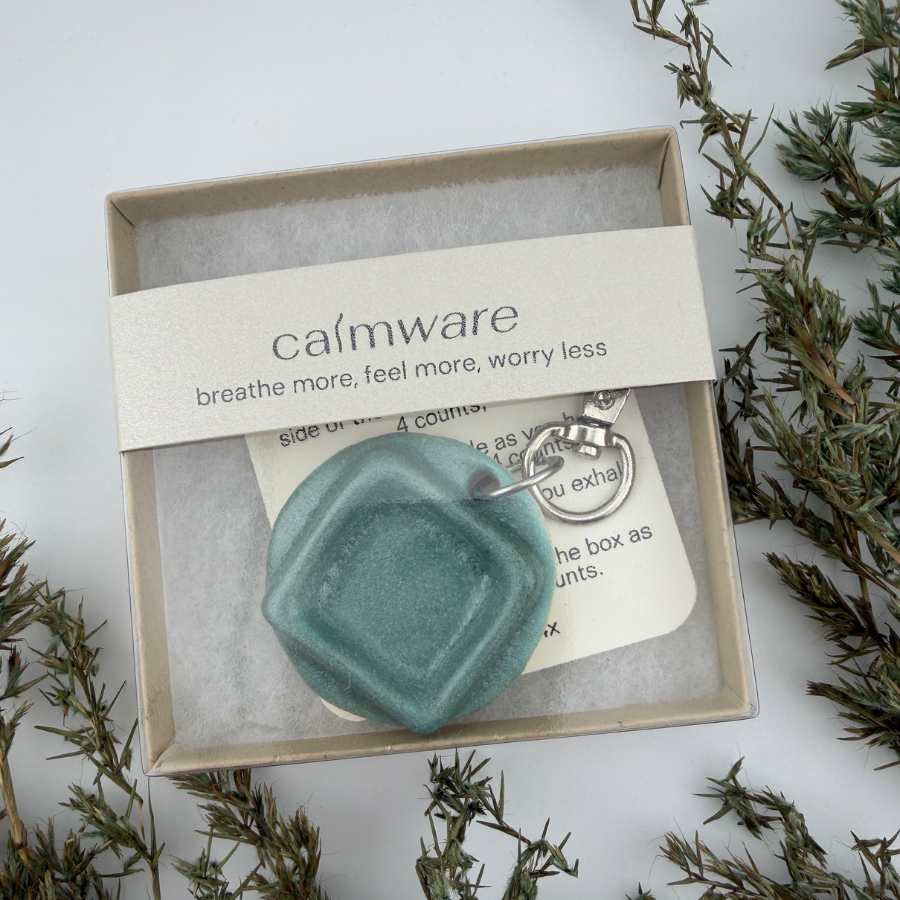 Calmware - Box Breathing Keychain – Portable Breath-work Tool