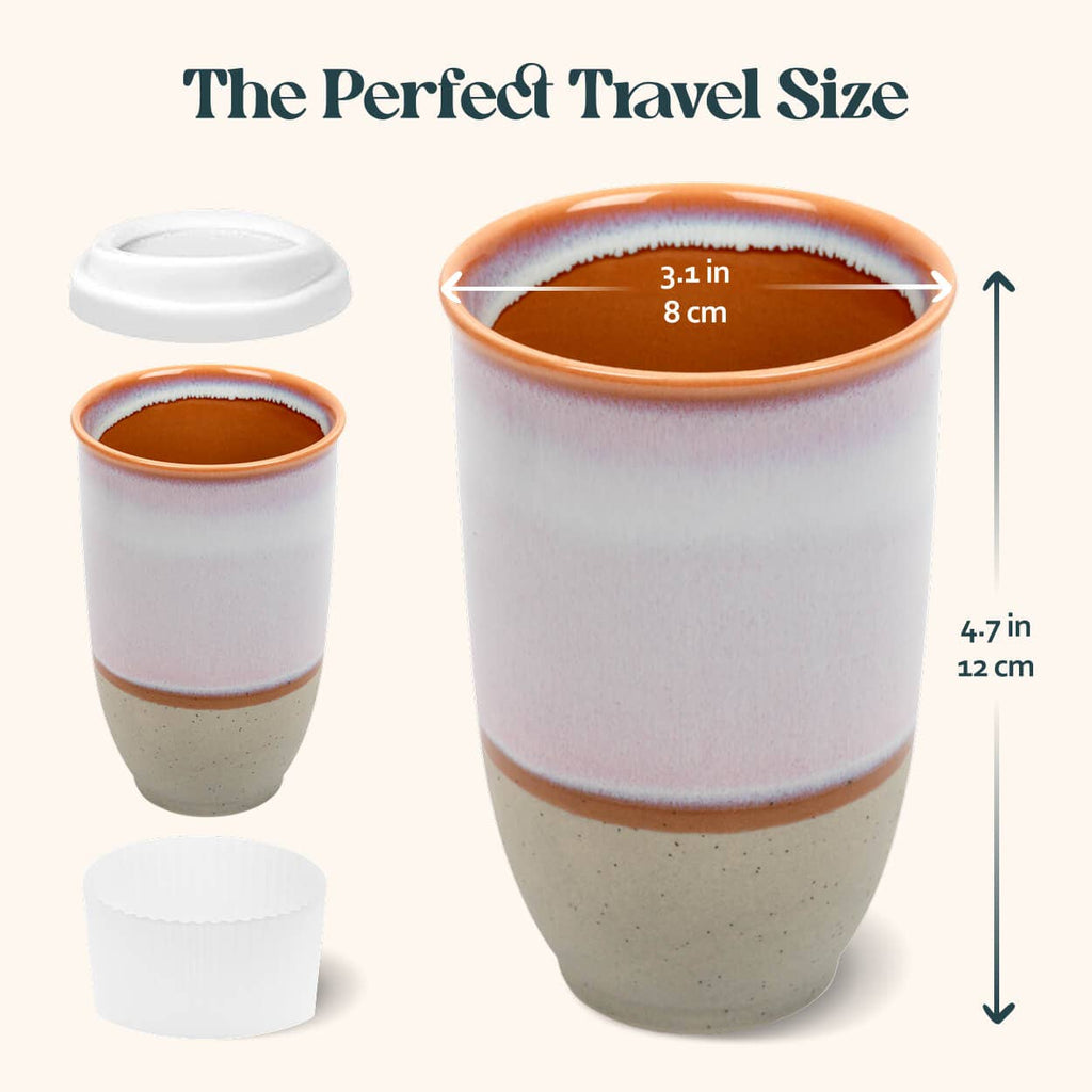 Nova Ceramics Travel Mugs - Horizon Ceramic Travel Mug – 12oz - Christmas Gift Mug