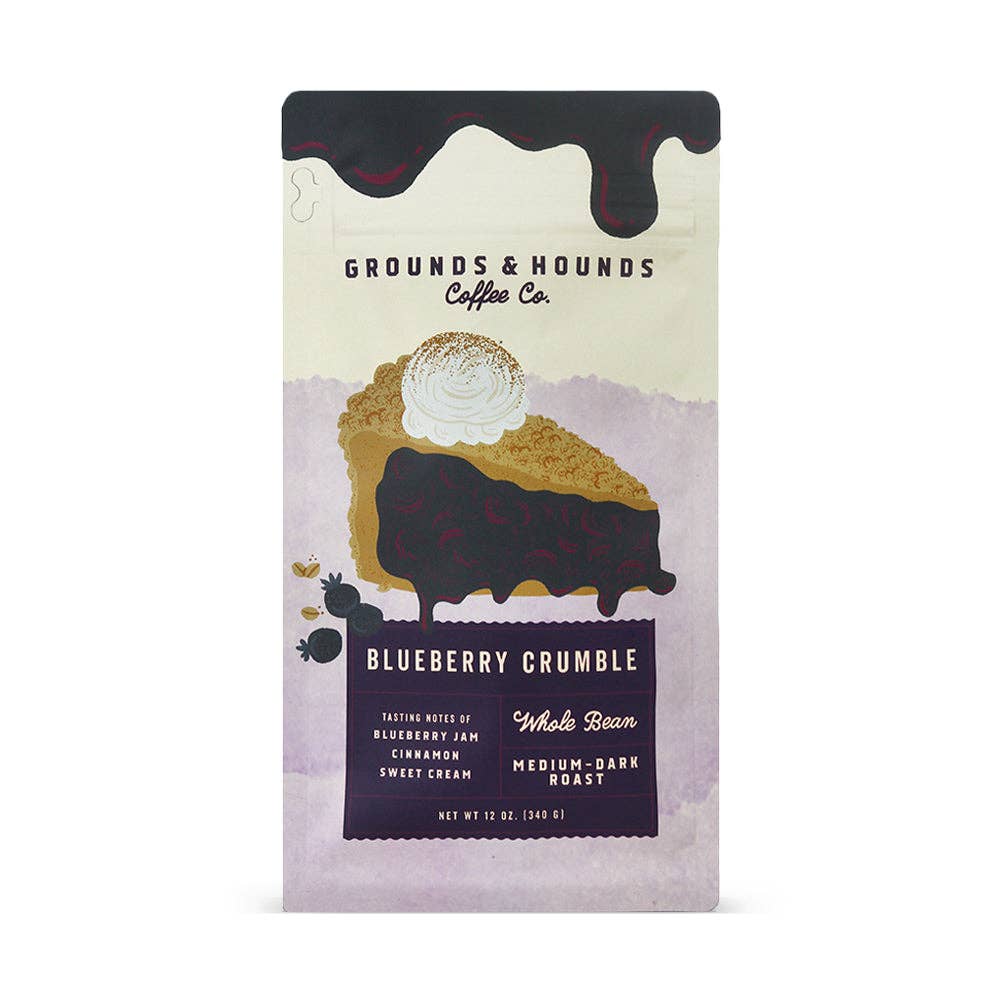 Grounds & Hounds Coffee Co. - Blueberry Crumble Flavored Coffee