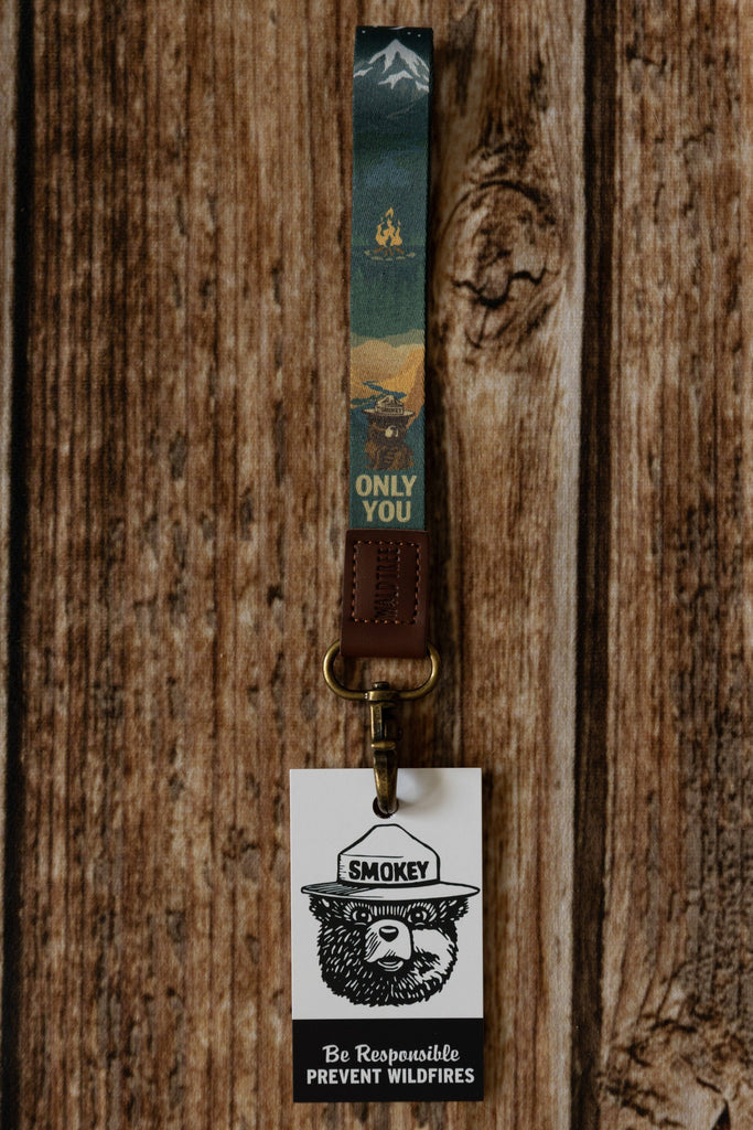 Wildtree - Smokey Bear Wristlet Keychain Lanyard
