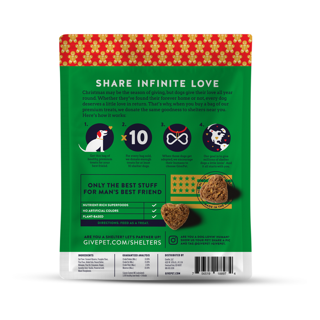 GivePet - GivePet Gingerbone House Holiday Dog Treats