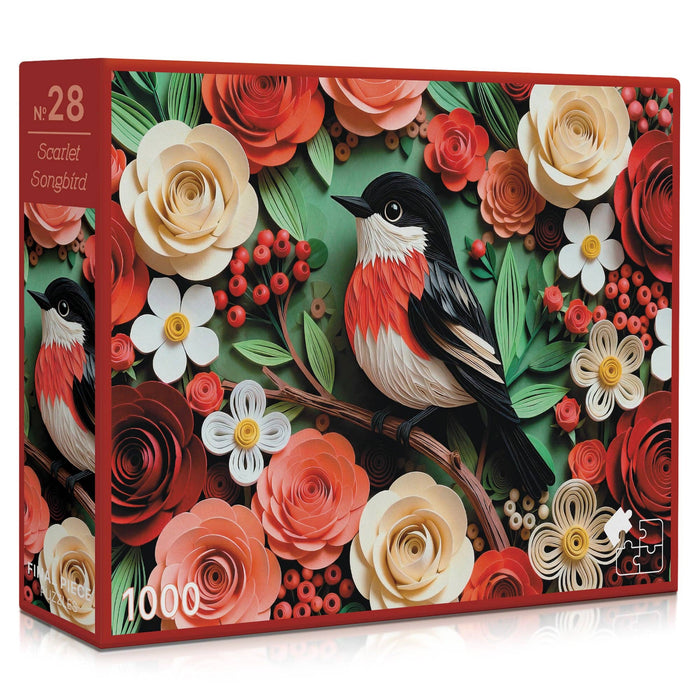 Final Piece Puzzles - No. 28 - Scarlet Songbird