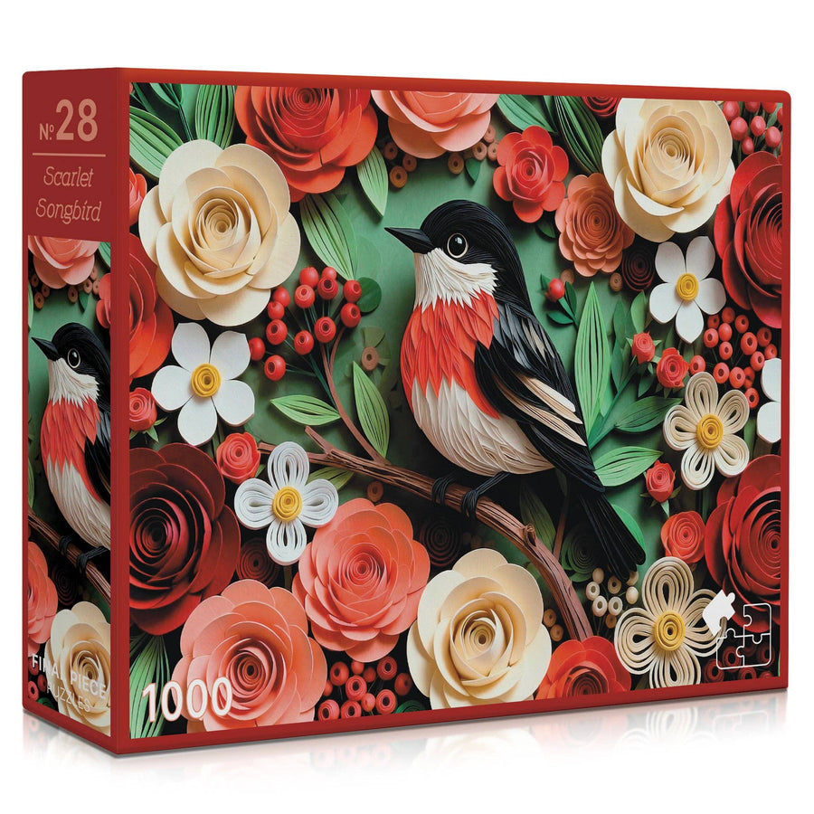 Final Piece Puzzles - No. 28 - Scarlet Songbird