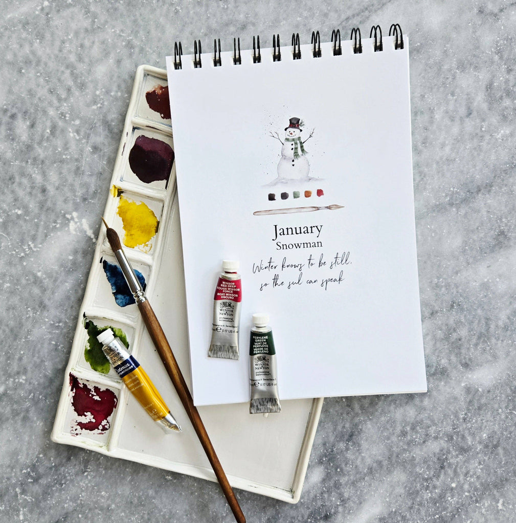 Julie Norkus - Watercolor Workbook, Spiral Bound 12 Months of Watercolor