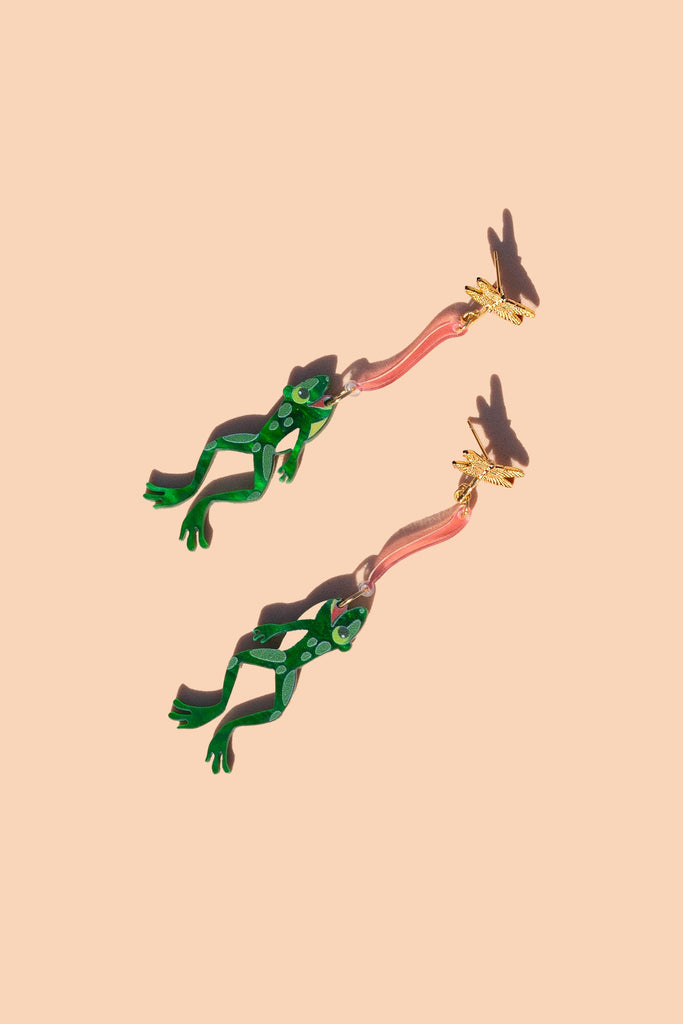 Peter and June - Leap Frog Earrings