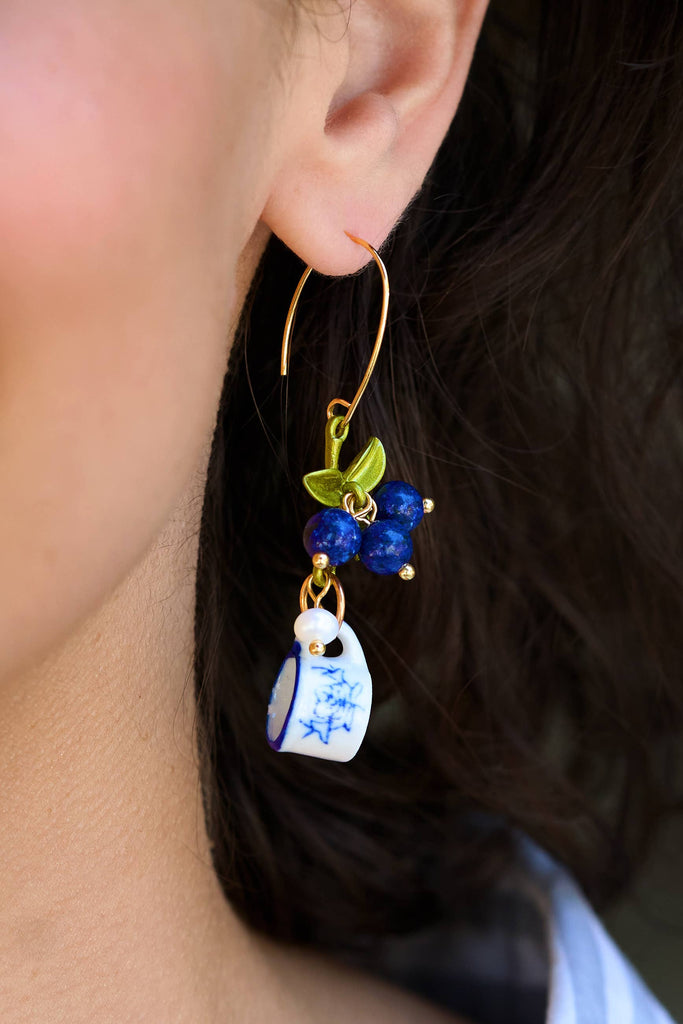 Peter and June - Spill the Tea Earrings - 18K Gold Plated