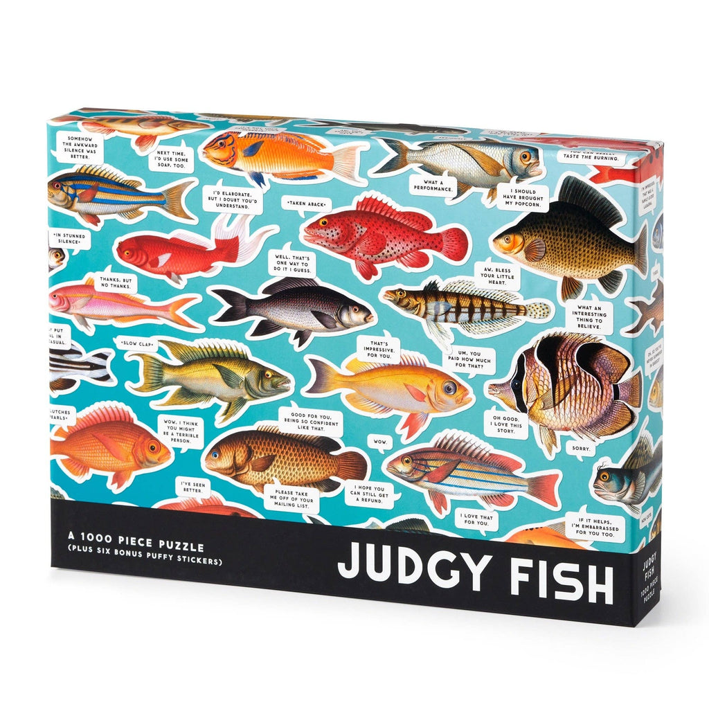 Chronicle Books - Brass Monkey Judgy Fish 1000 Piece Puzzle