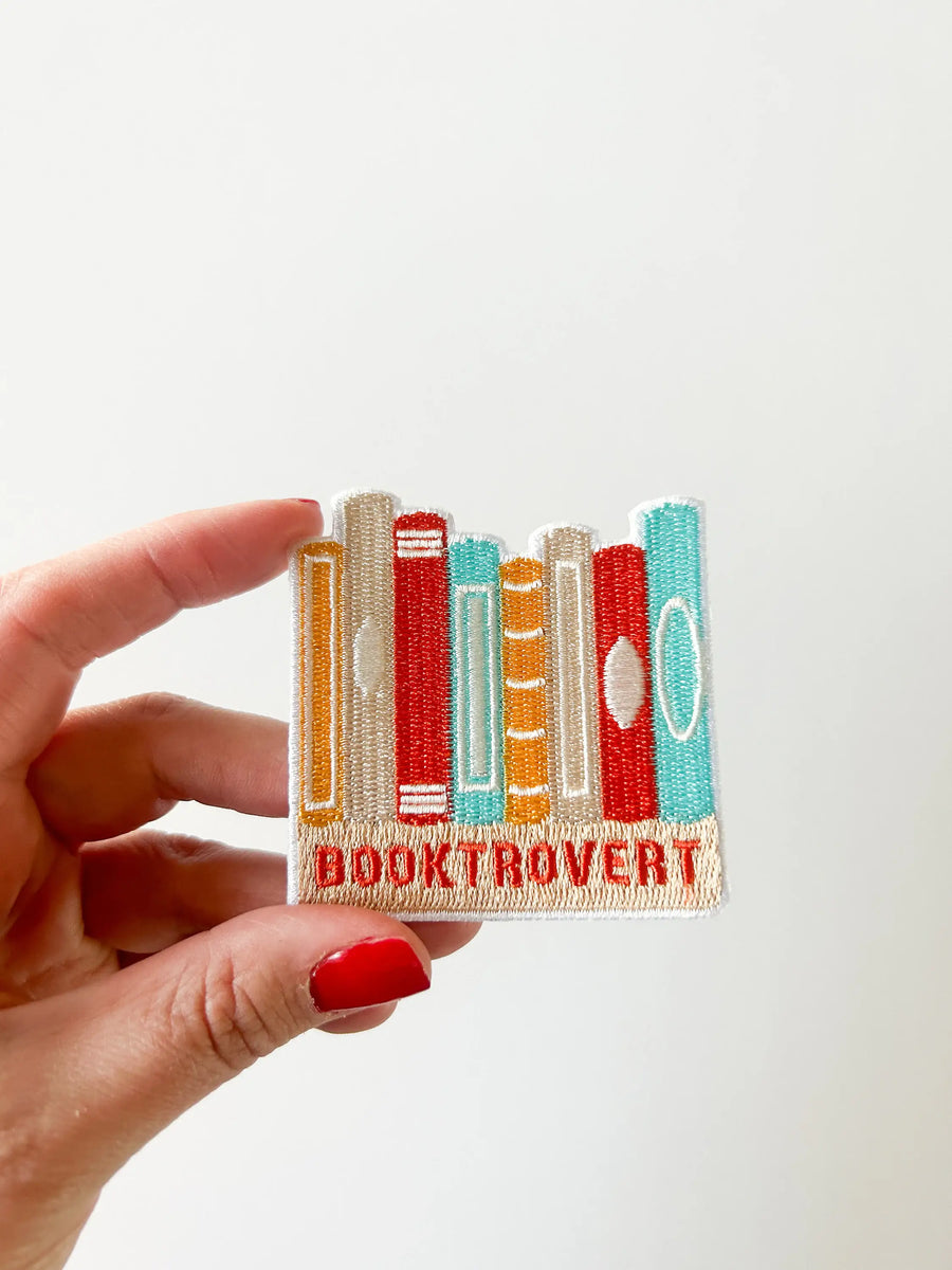 Field Trip Threads - Booktrovert Embroidered Iron-On Patch Book Lover