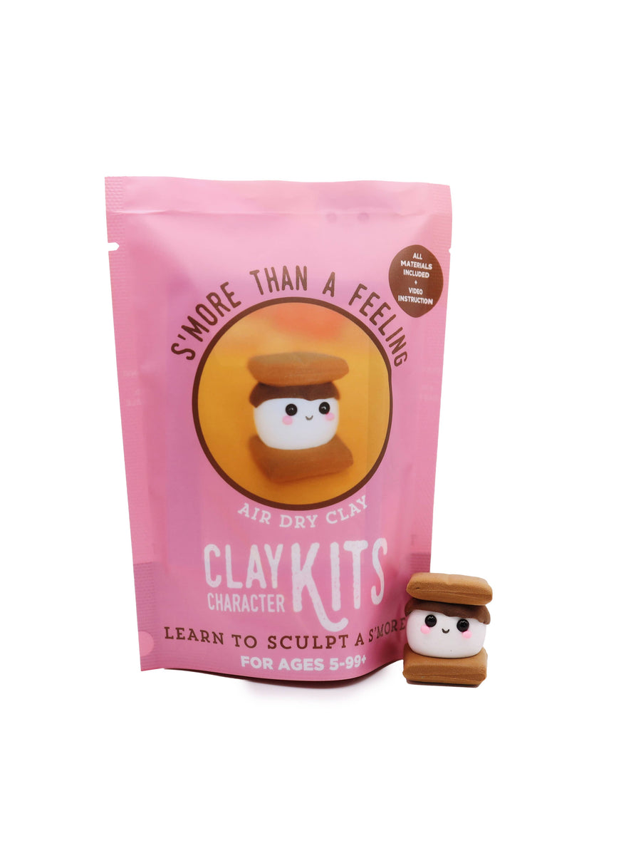 The Make Station | DIY Clay Kits - S'more Than A Feeling Air Dry Clay Kit |  Arts & Craft Kit