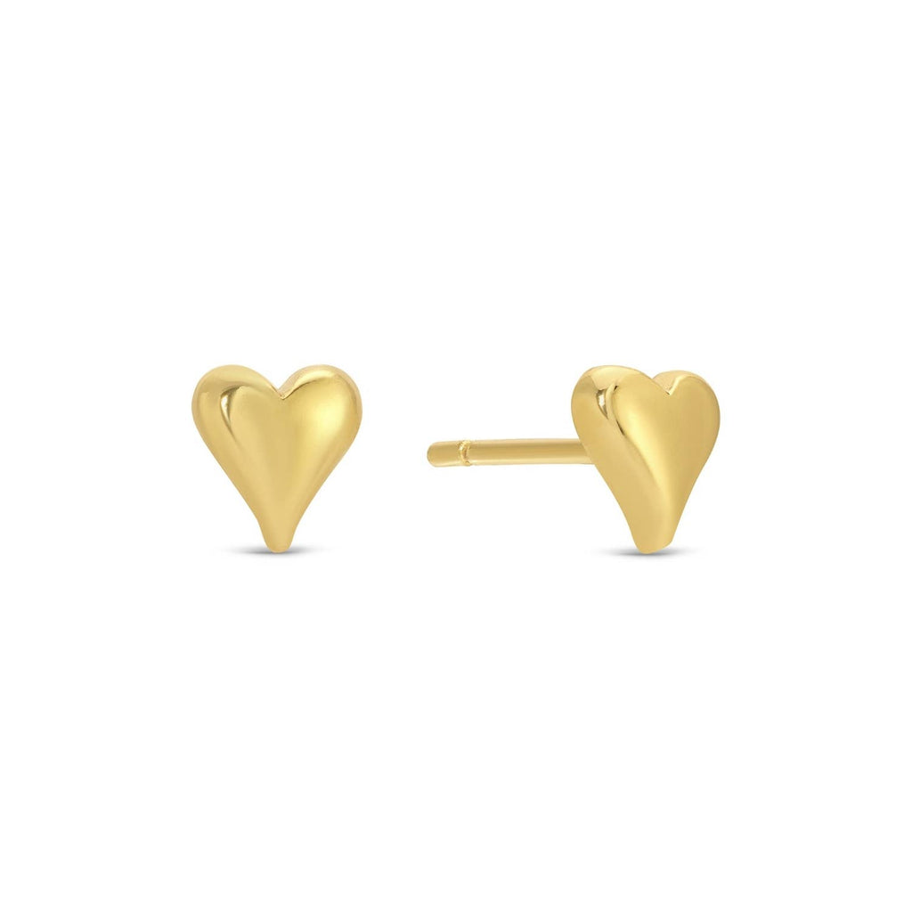 Splendid Iris - Simple Heart Studs On Velvet Gift Tag