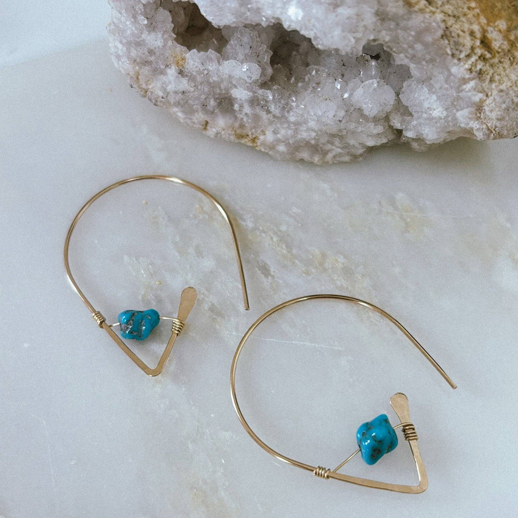 Derive Jewelry - Kingman Turquoise Ear Threaders