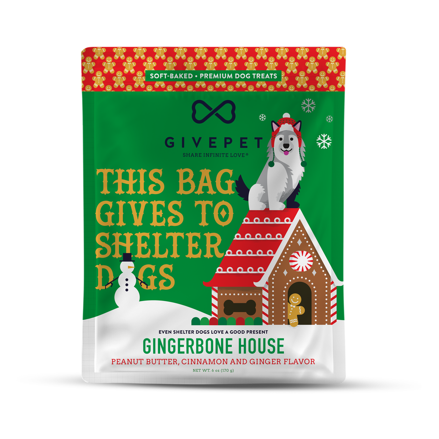GivePet - GivePet Gingerbone House Holiday Dog Treats