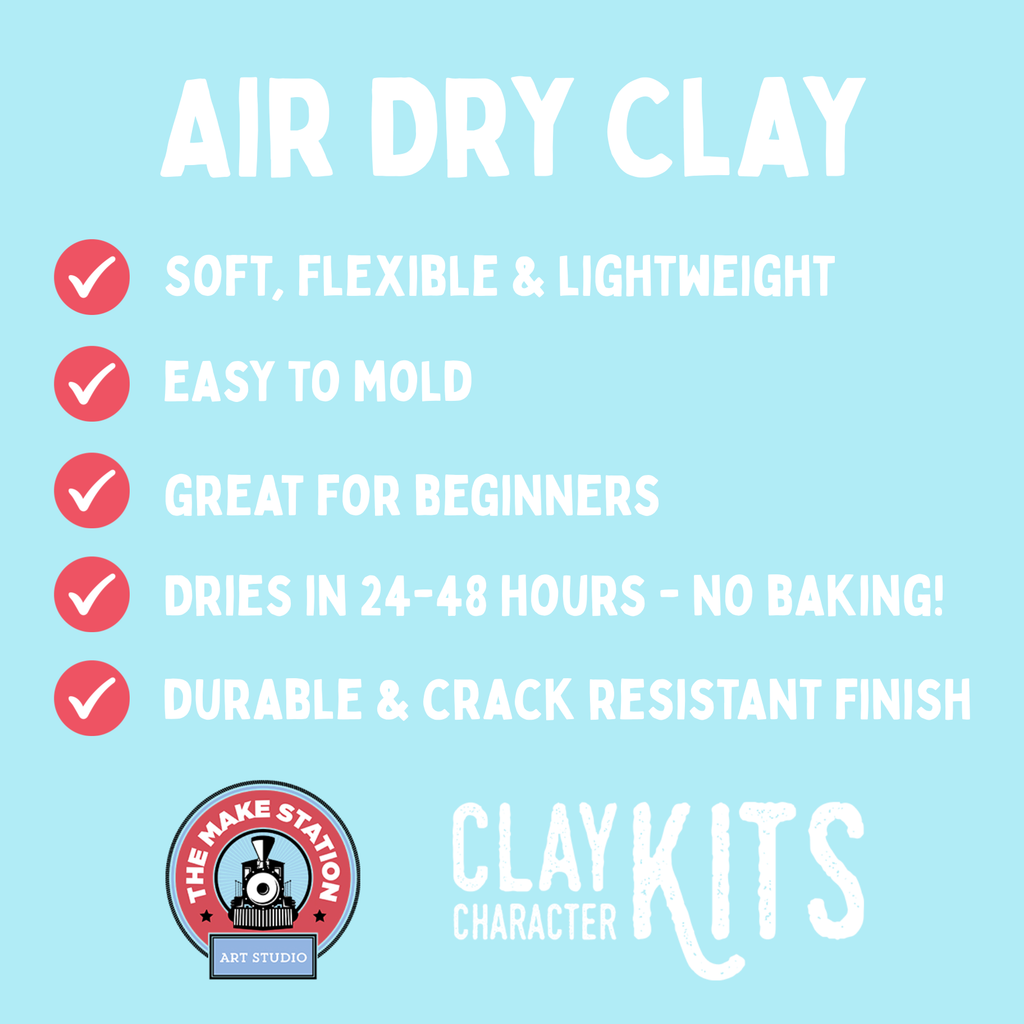 The Make Station | DIY Clay Kits - S'more Than A Feeling Air Dry Clay Kit |  Arts & Craft Kit