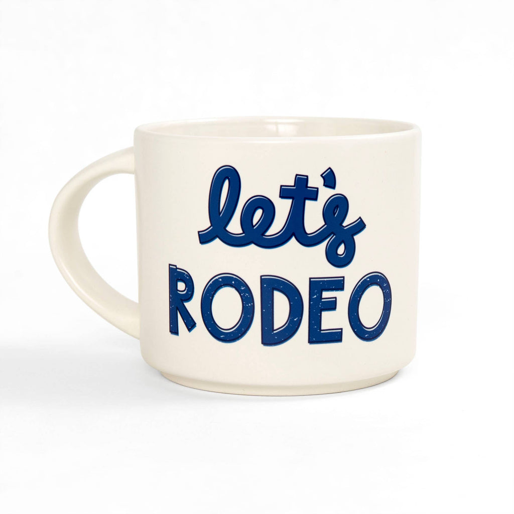 Callie Danielle - Let's Rodeo Ceramic Mug - Cream