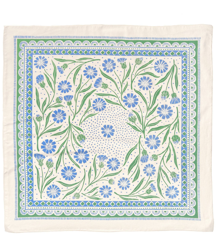 Lili Arnold - Organic Cotton + Hemp Bandana - Cornflower