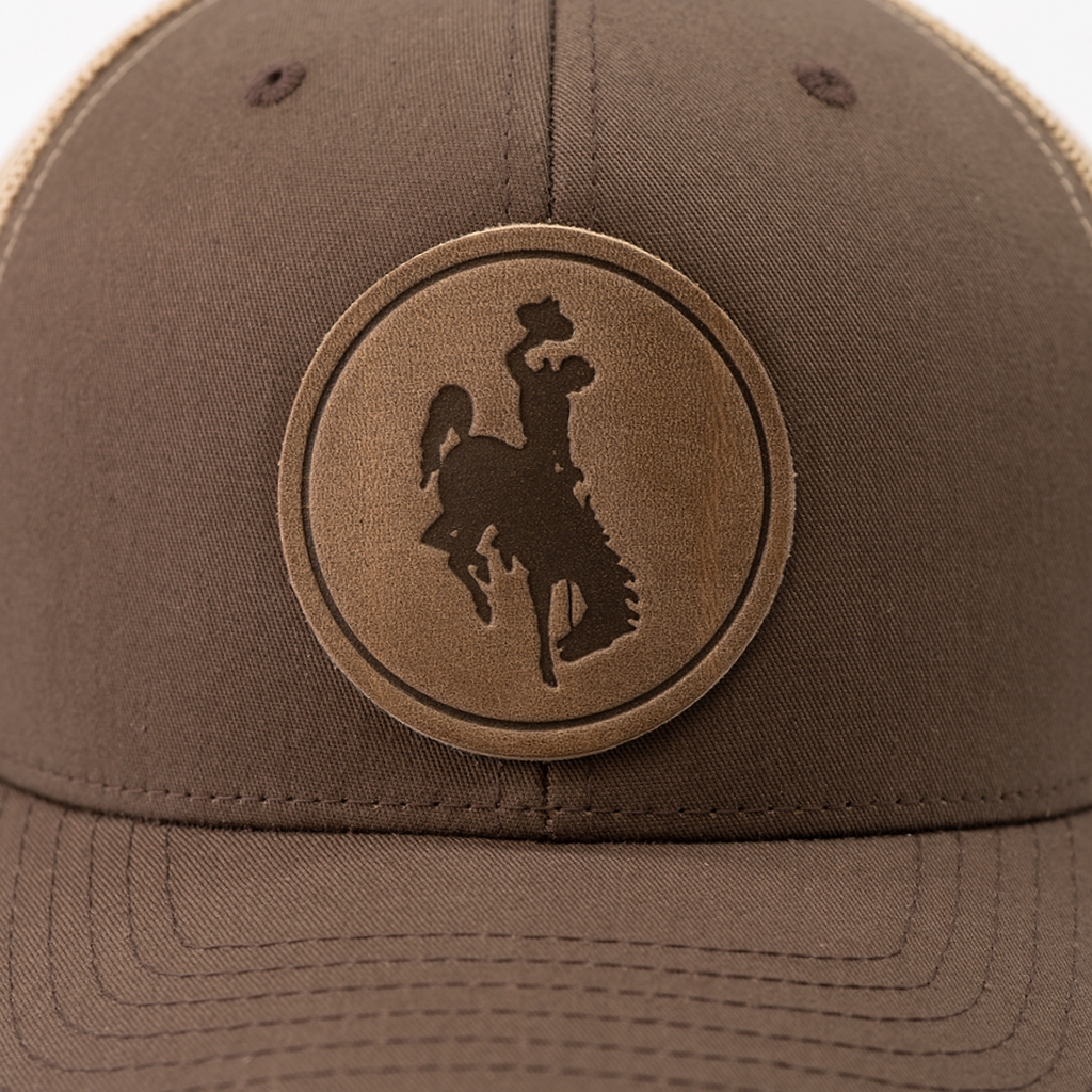 Range Leather Co. - Steamboat Hat - University of Wyoming Leather Patch Hat