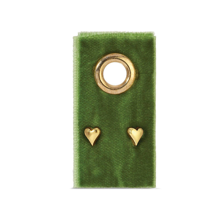 Splendid Iris - Simple Heart Studs On Velvet Gift Tag