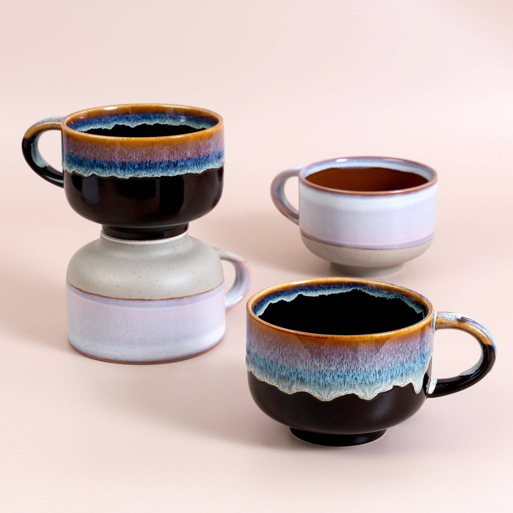 Nova Ceramics Travel Mugs - Horizon Handmade Ceramic Mug 16oz | Stoneware Coffee Mug