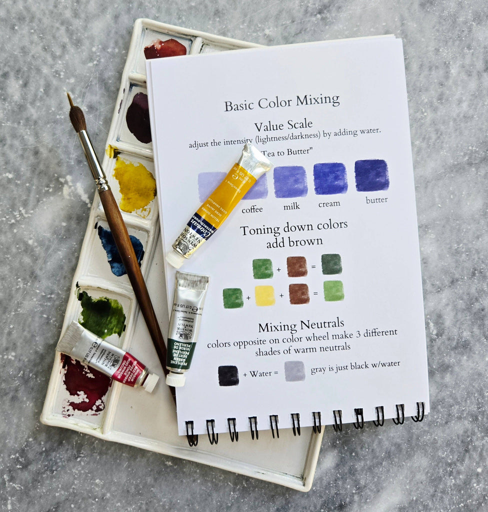 Julie Norkus - Watercolor Workbook, Spiral Bound 12 Months of Watercolor