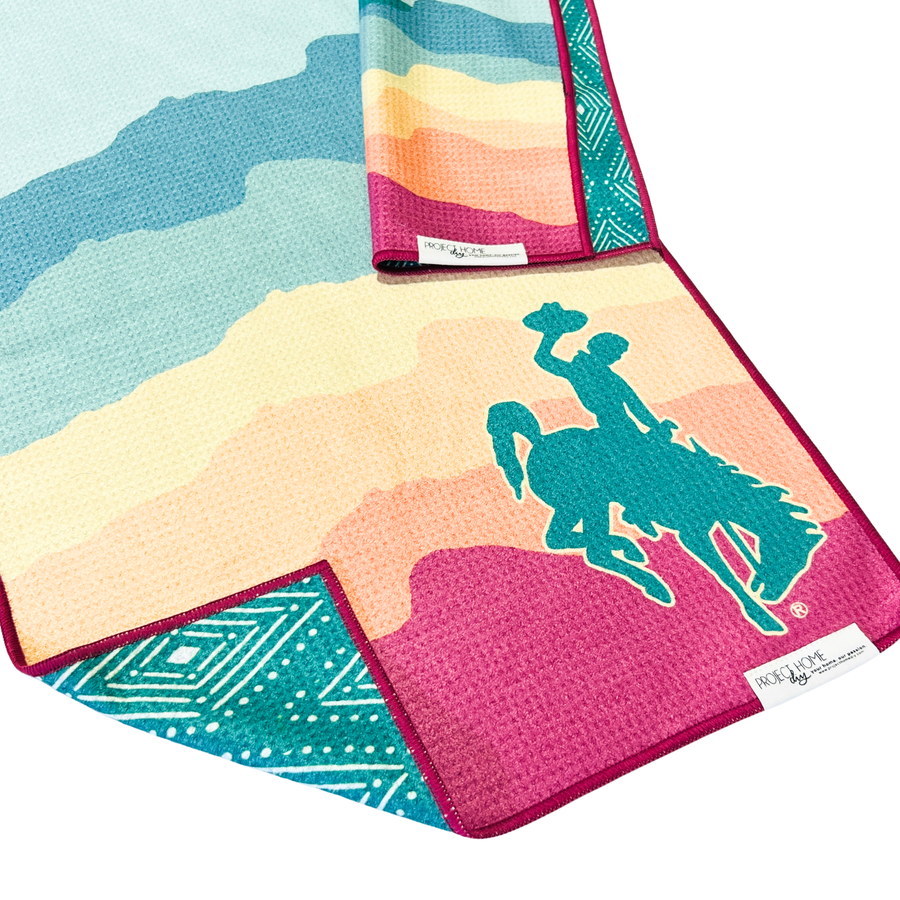 Project Home DIY / Towel Collective - Summer Wyoming Cowboy | Reversible Towel Angler Time | Reversible Towel & Washcloth