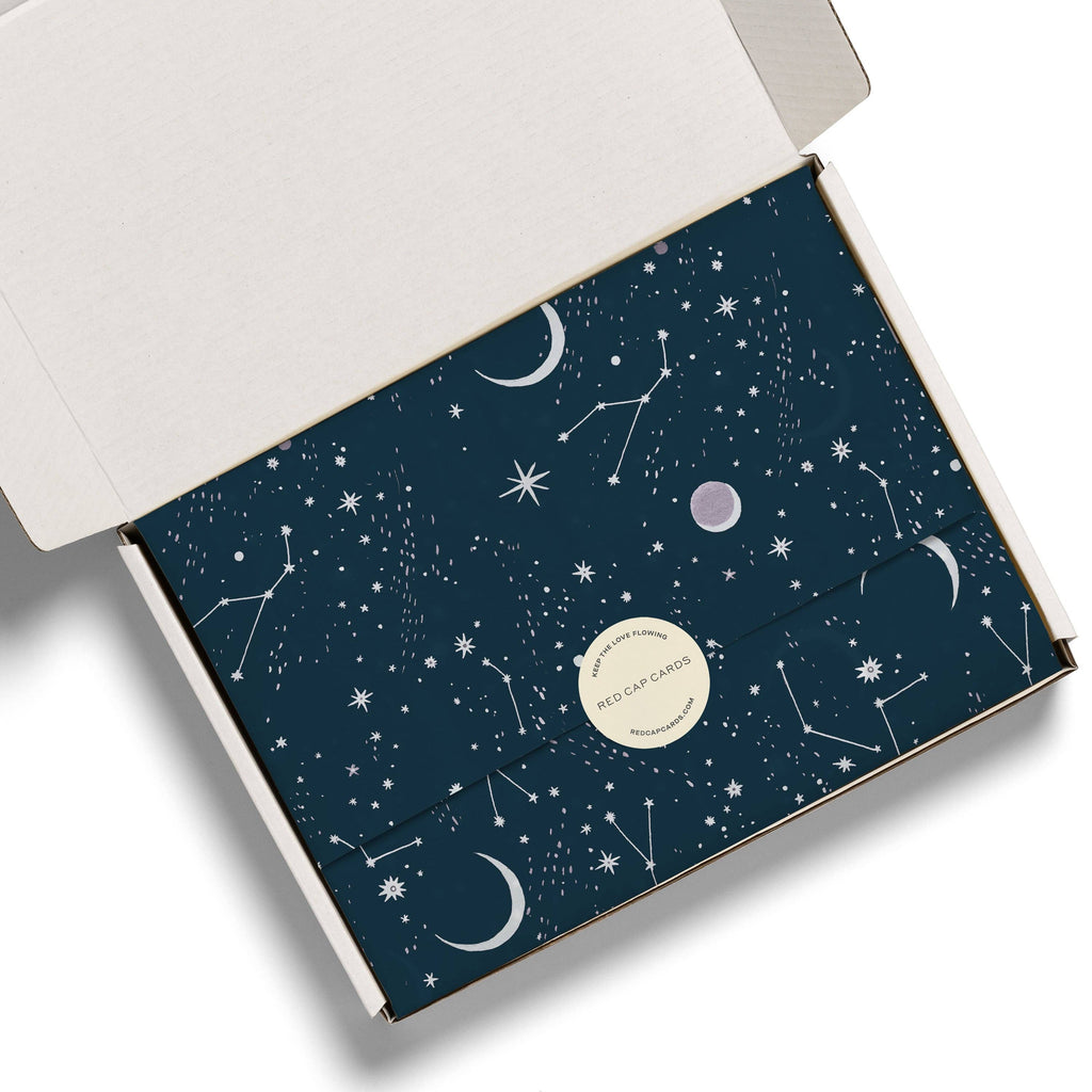 Red Cap Cards - Moon and Stars tissue paper