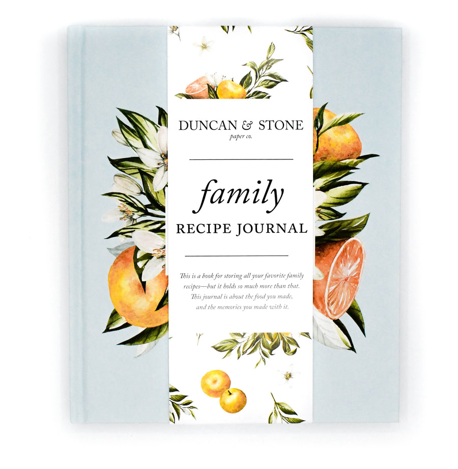 Duncan & Stone Paper Co. - Family Recipe Book & Keepsake Journal | Christmas Gift
