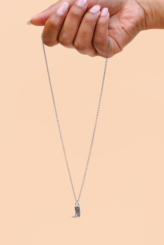 Peter and June - Wyatt Boot Necklace - 18K Gold Plated / Silver Plated
