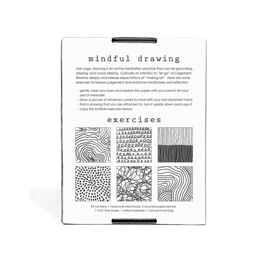 elseware unplug - Sketchbook Art Kit - Doodle Set with Paper, Pencils and Bag