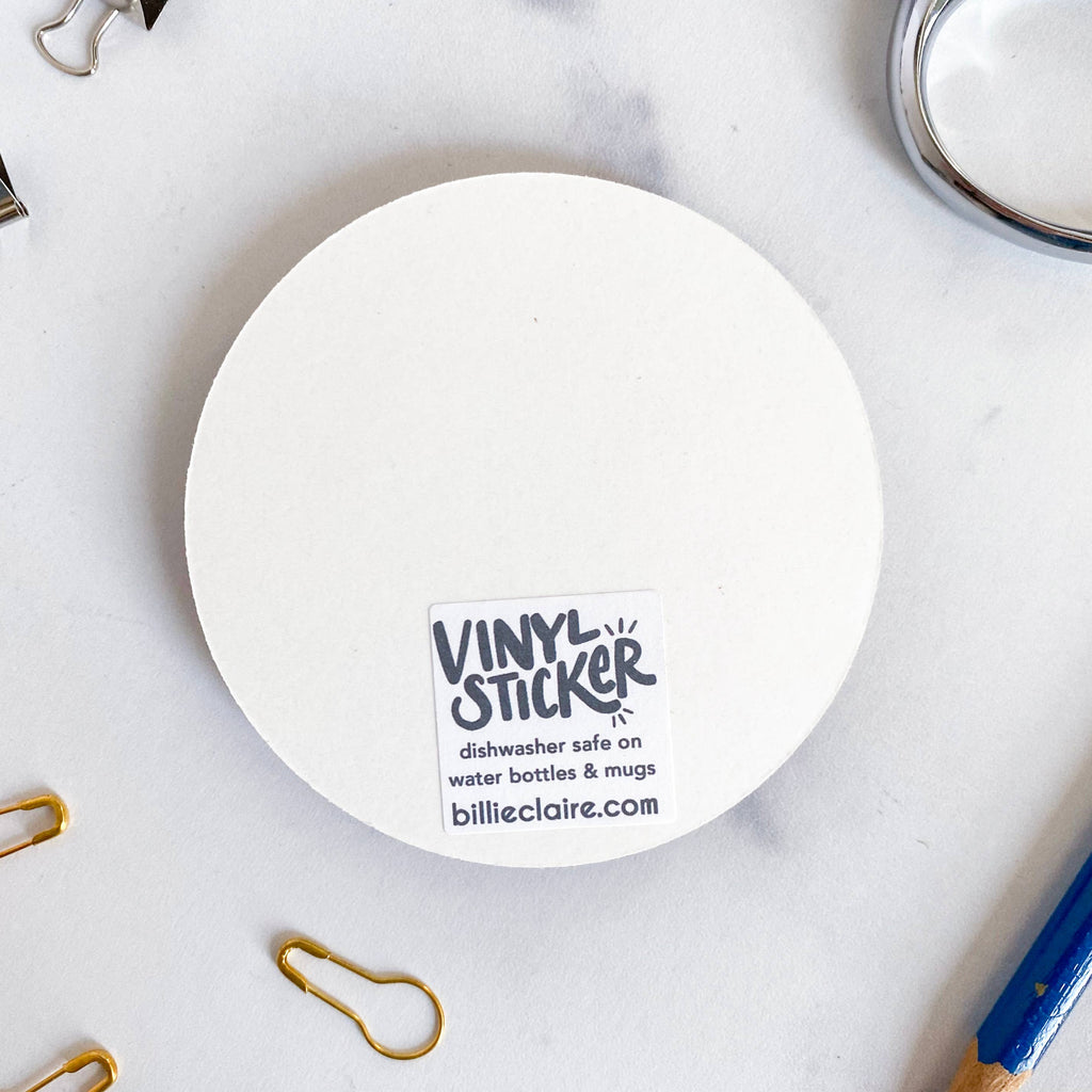 Billie Claire Illustration (Handmade) - Custom City-Specific Round Stickers