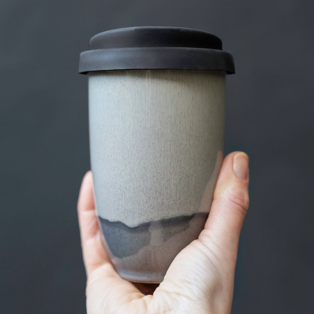 Nova Ceramics Travel Mugs - Pluto Ceramic Travel Cup 12oz | Coffee Cups Ceramic