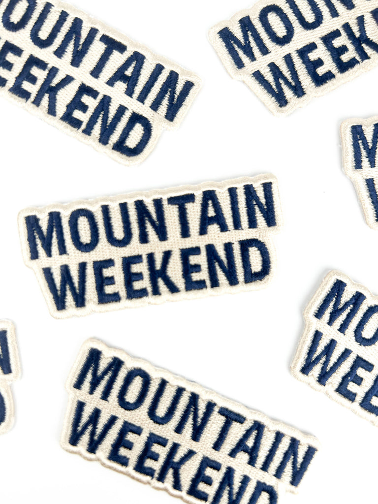 Field Trip Threads - Mountain Weekend Patch Outdoor Adventure Embroidered Iron On