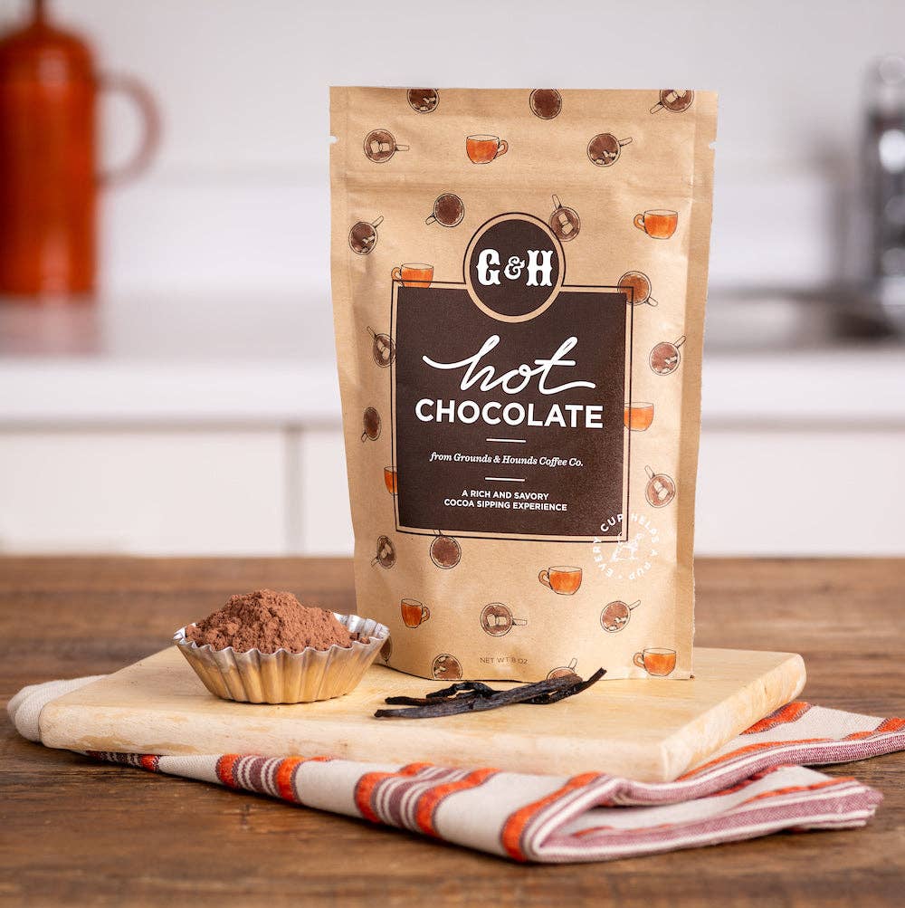 Grounds & Hounds Coffee Co. - Hot Cocoa Mix with 70% Ecuadorian Heirloom Arriba Chocolate