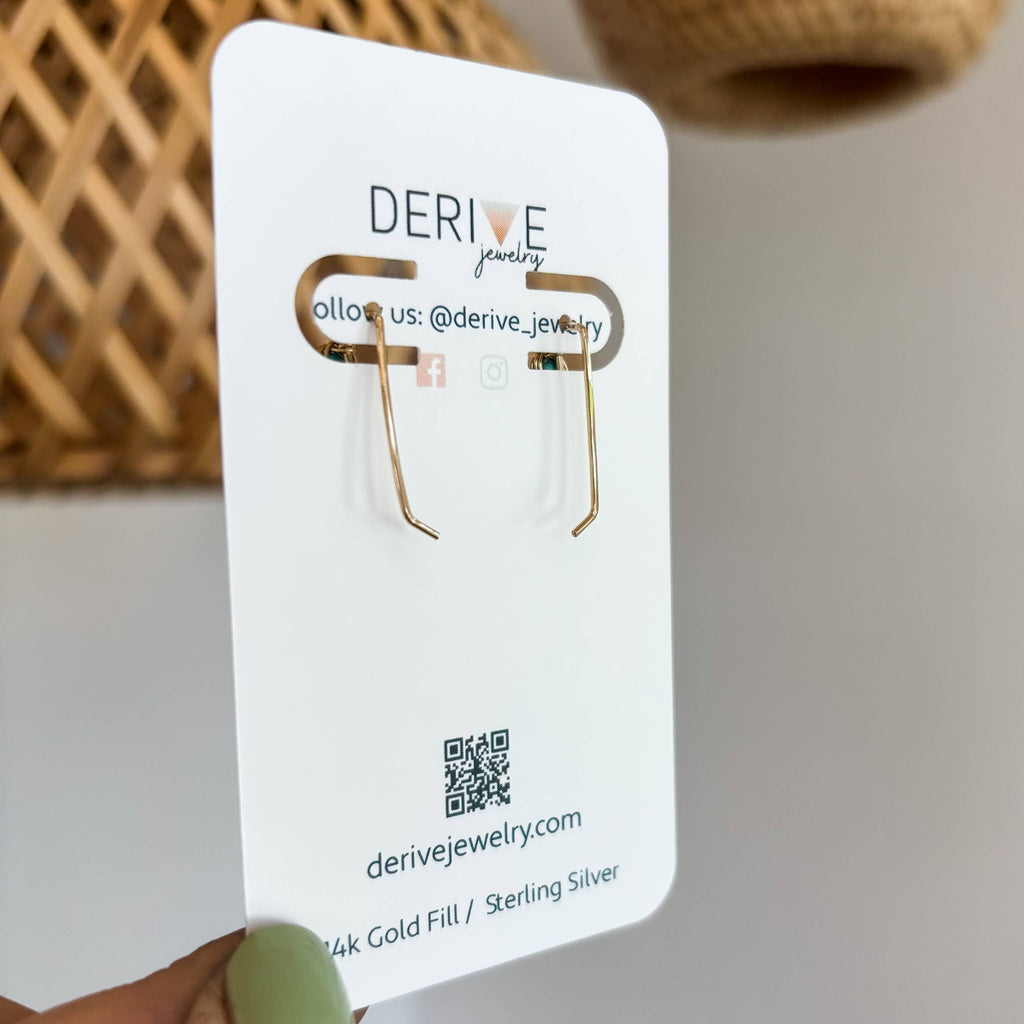 Derive Jewelry - Kingman Turquoise Ear Climbers