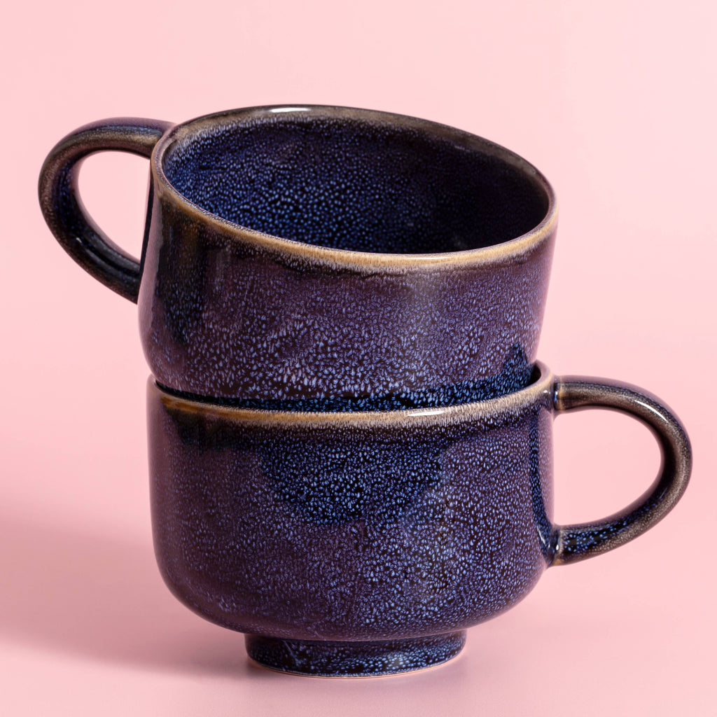 Nova Ceramics Travel Mugs - Abyss Handmade Ceramic Mug 16oz | Stoneware Coffee Mug