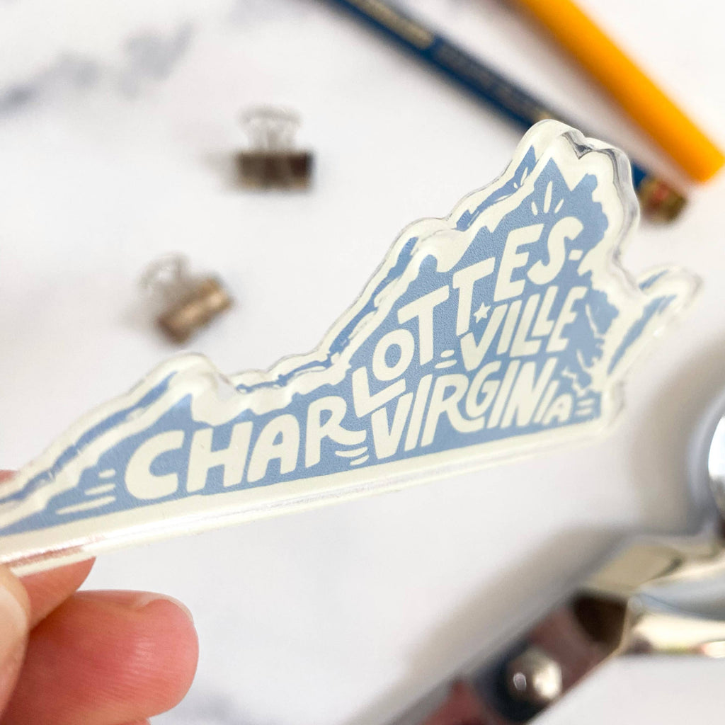Billie Claire Illustration (Handmade) - Custom City-Specific Acrylic Magnets - Multiple Colors