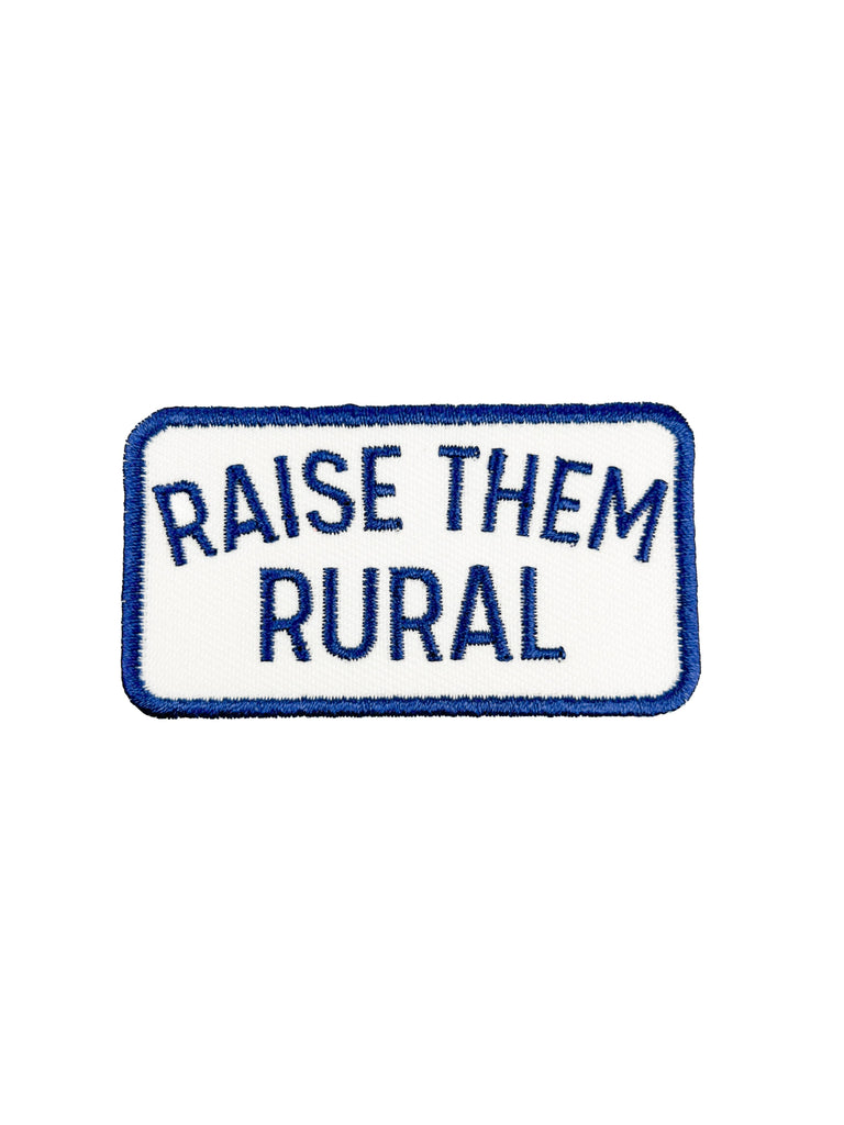 Field Trip Threads - Raise them Rural Embroidered Iron-On Patch Patch Farm Hats