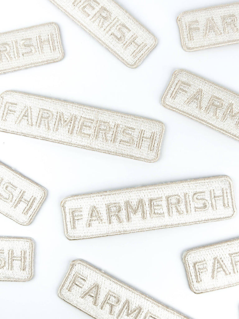 Field Trip Threads - Farmerish Embroidered Iron-On Patch Homesteader Farm Garden