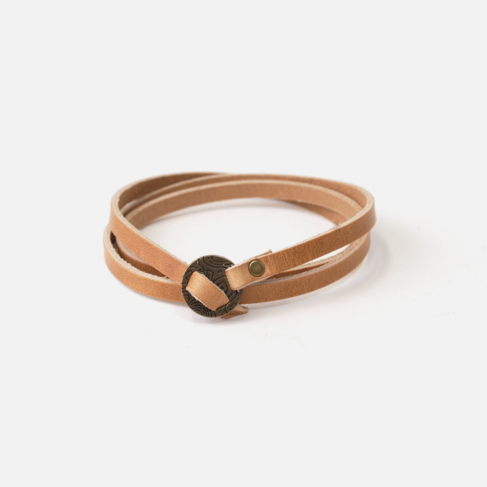 Range Leather Co. - Full-Grain Leather Whitney Wrap Bracelet - USA Made
