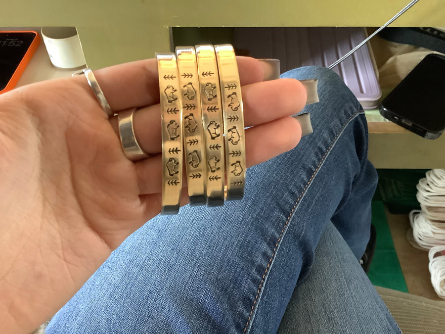 Joy in the morning bison herd cuff