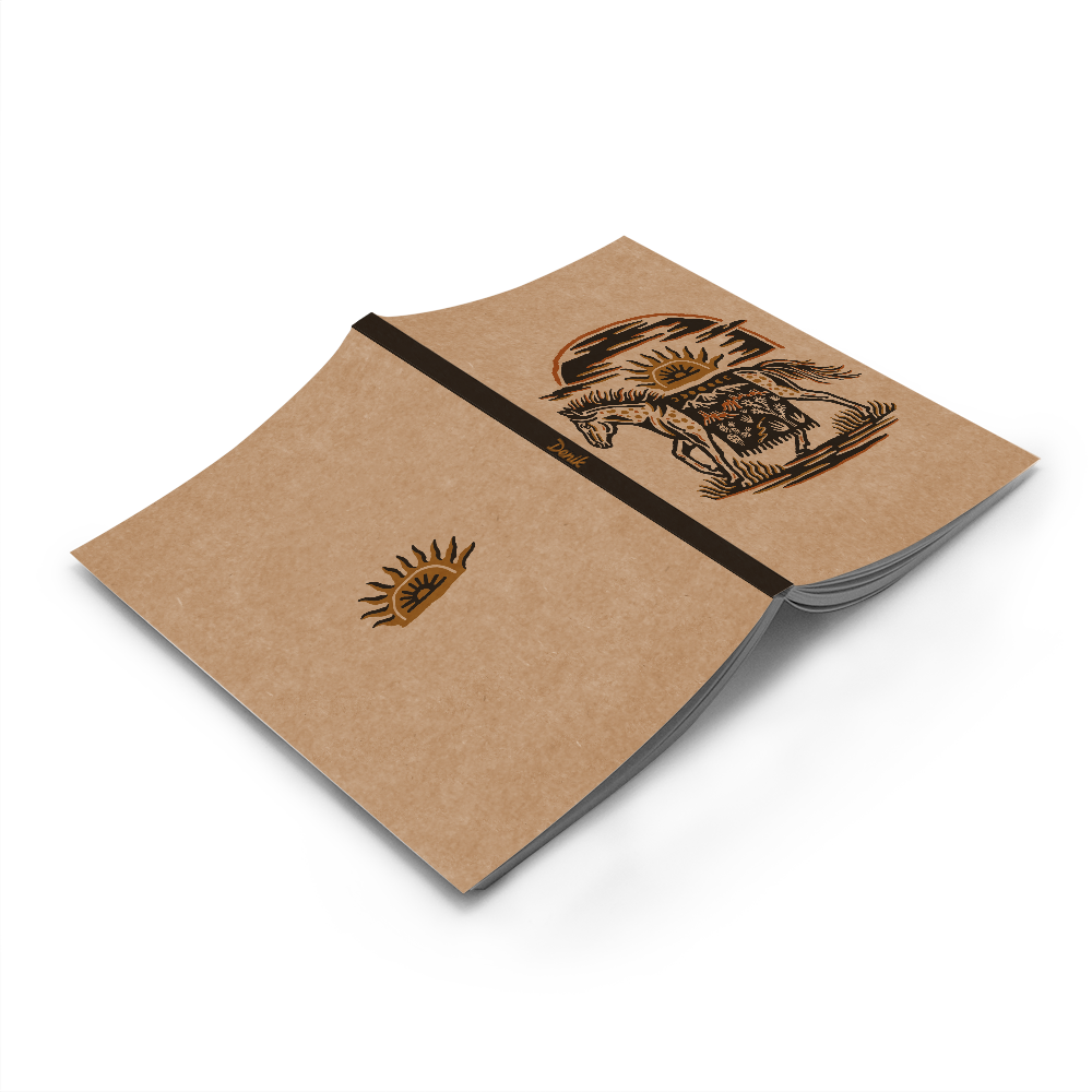 Denik - RaycoDesign — Wild West Kraft Classic Layflat Notebook