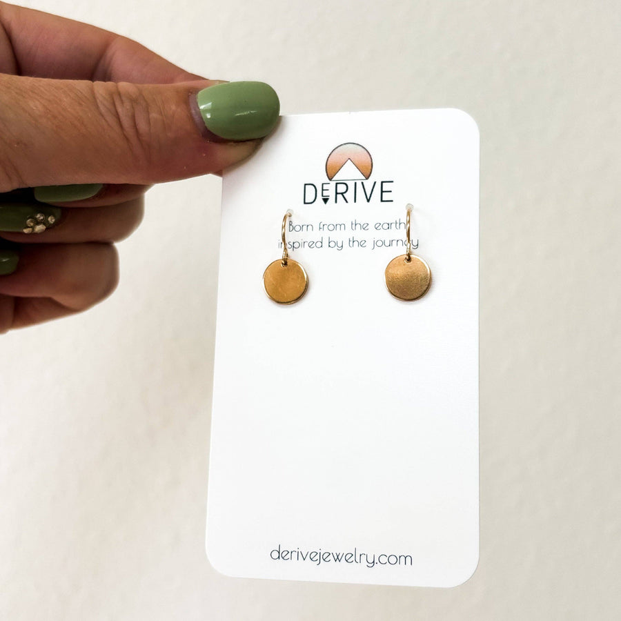 Derive Jewelry - Mini Coin Earrings