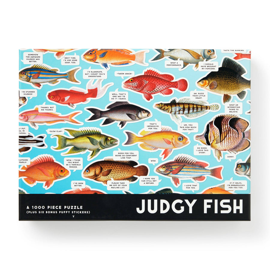 Chronicle Books - Brass Monkey Judgy Fish 1000 Piece Puzzle